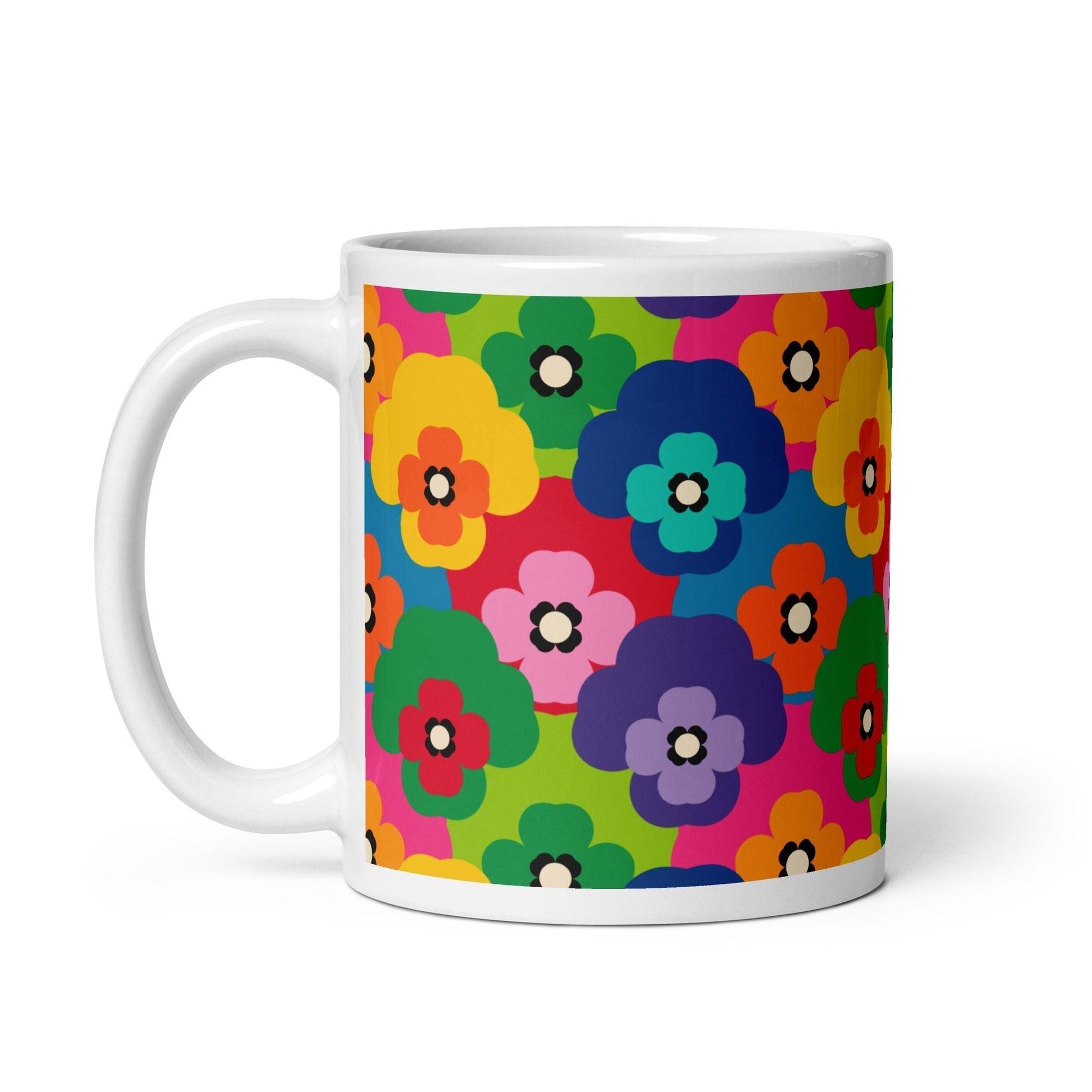Mug - PANSY FAB - Colorful pansy flower print