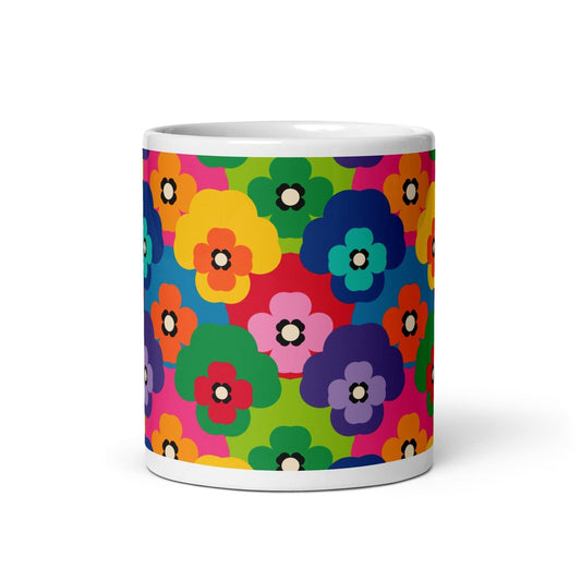 Mug - PANSY FAB - Colorful pansy flower print
