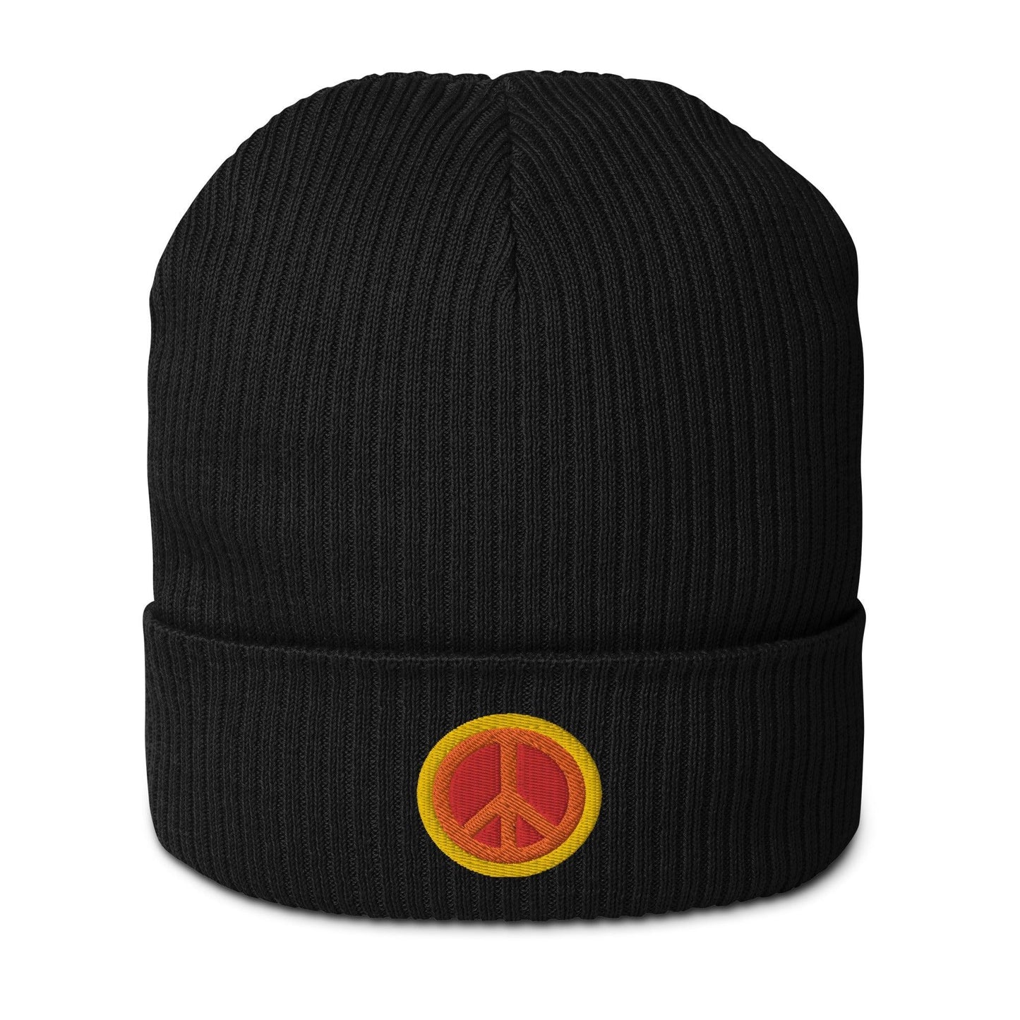 Beanie - PEACE symbol Black