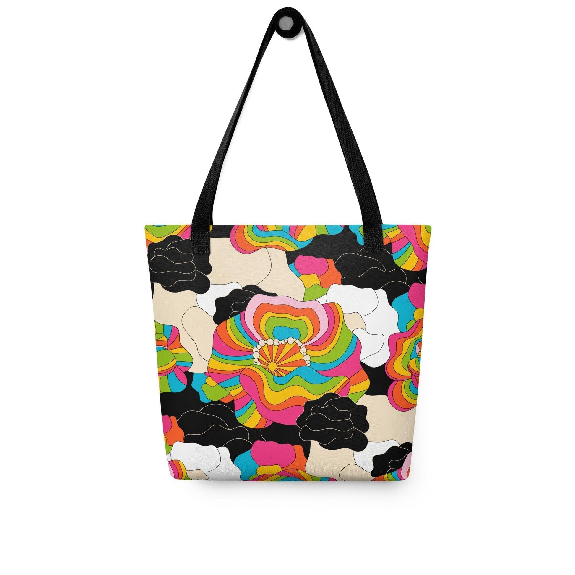 Tote bag - RAINBOW POPPY - Bold rainbow poppies print Default Title