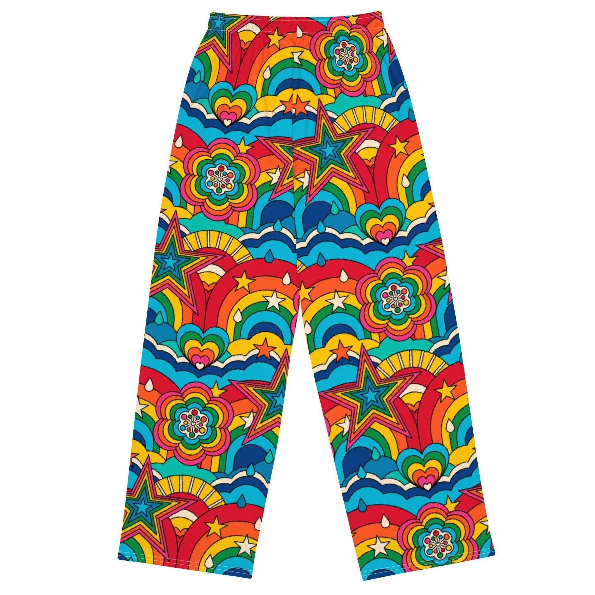 Pants - RAINBOW RAVE - Bold rainbow sky print