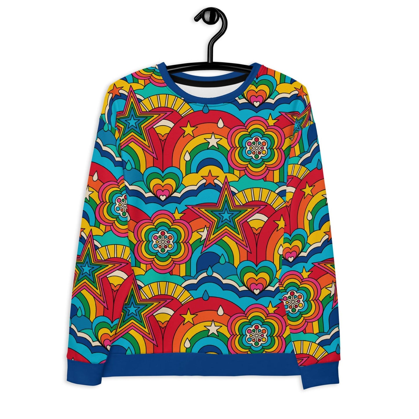 Sweatshirt - RAINBOW RAVE - Bold rainbow sky print 3XL
