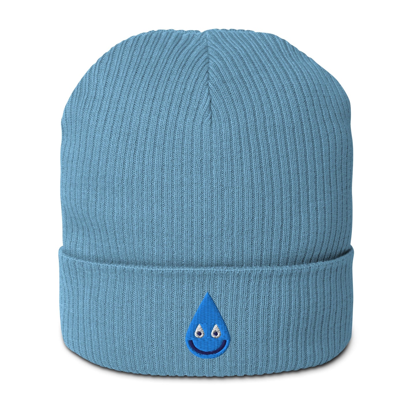 Beanie - RAINBOWPHANT drop - Rainbows and elephants print Light Avio Blue