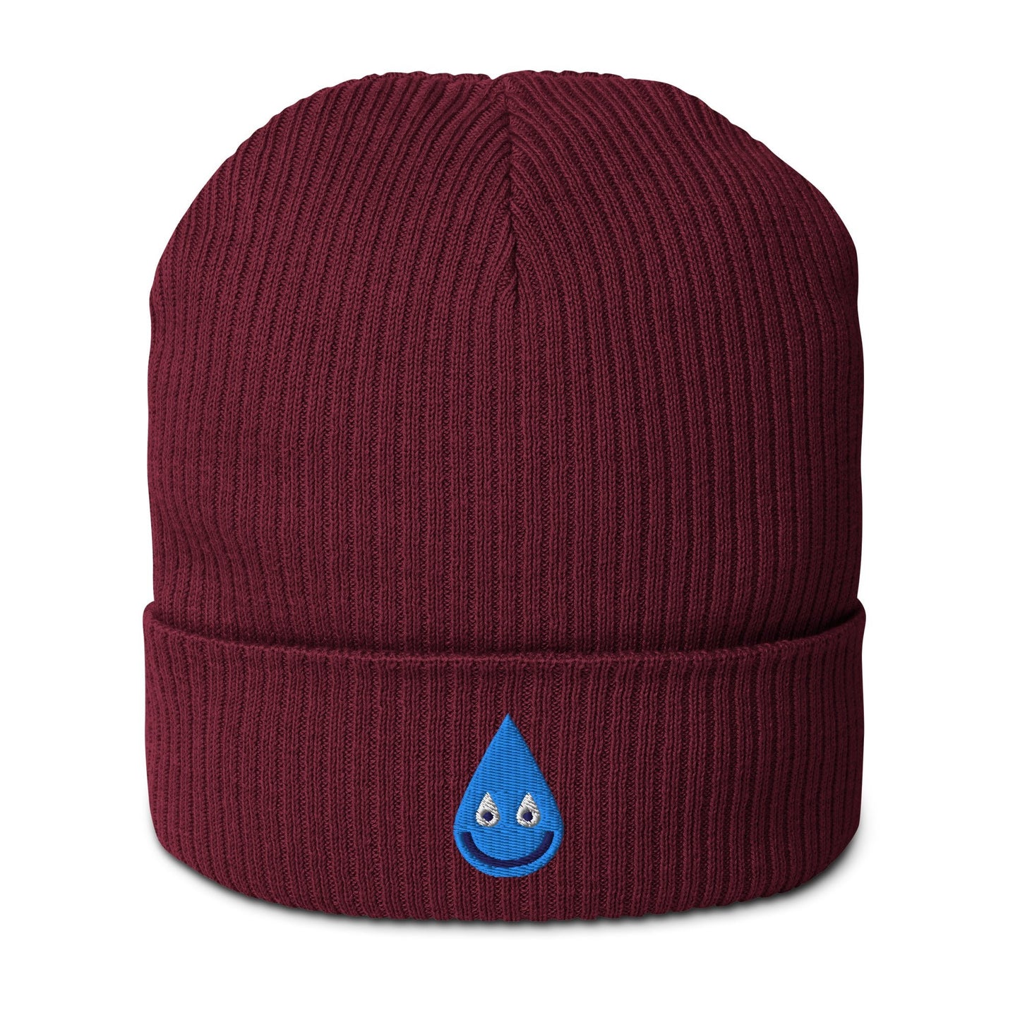 Beanie - RAINBOWPHANT drop - Rainbows and elephants print Burgundy