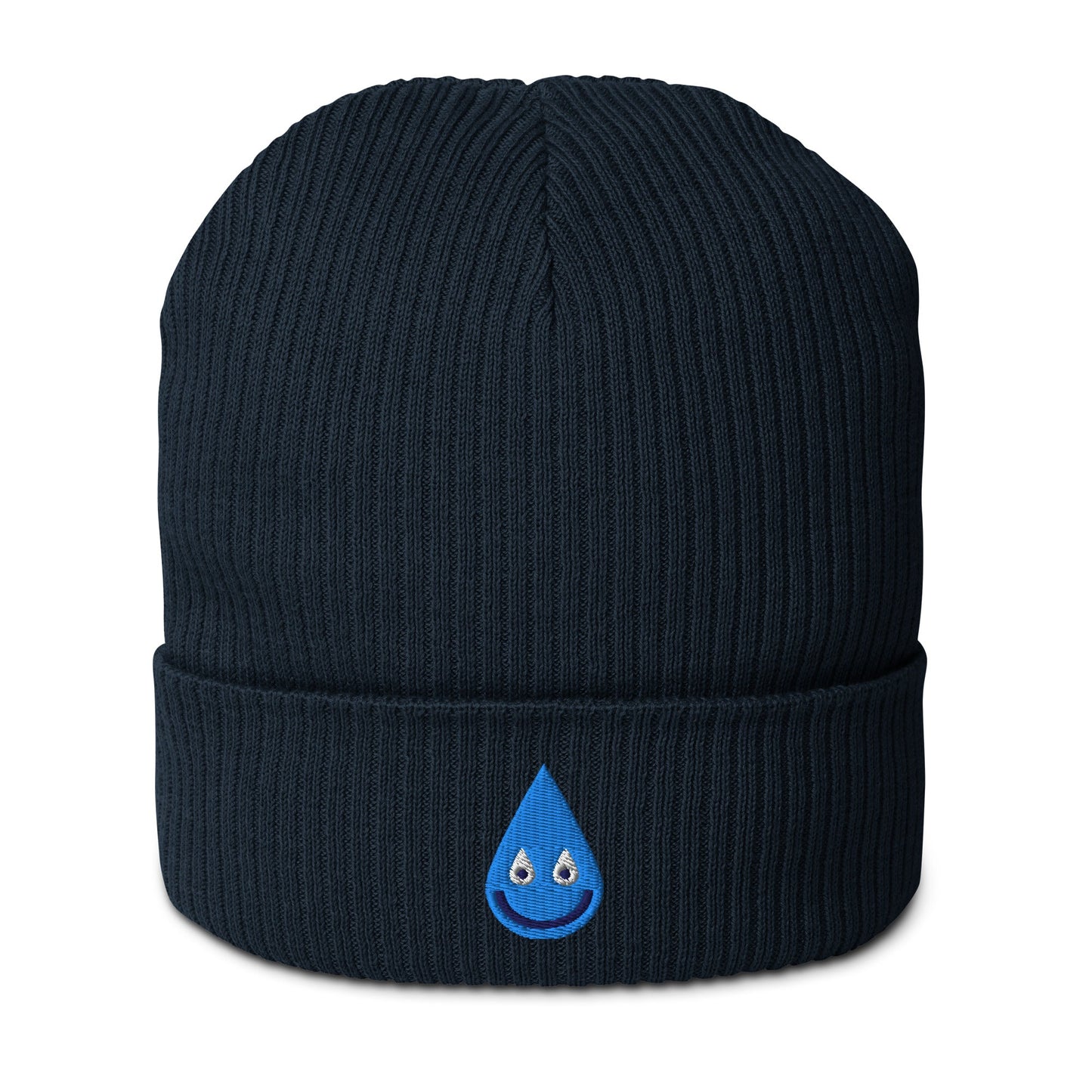 Beanie - RAINBOWPHANT drop - Rainbows and elephants print Oxford Navy