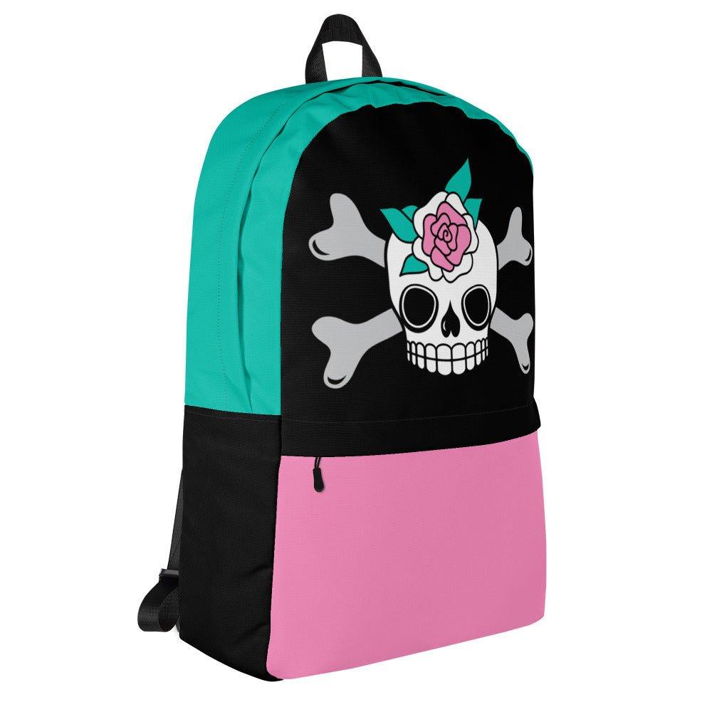 Backpack - SKULLROSE - Skulls and roses print