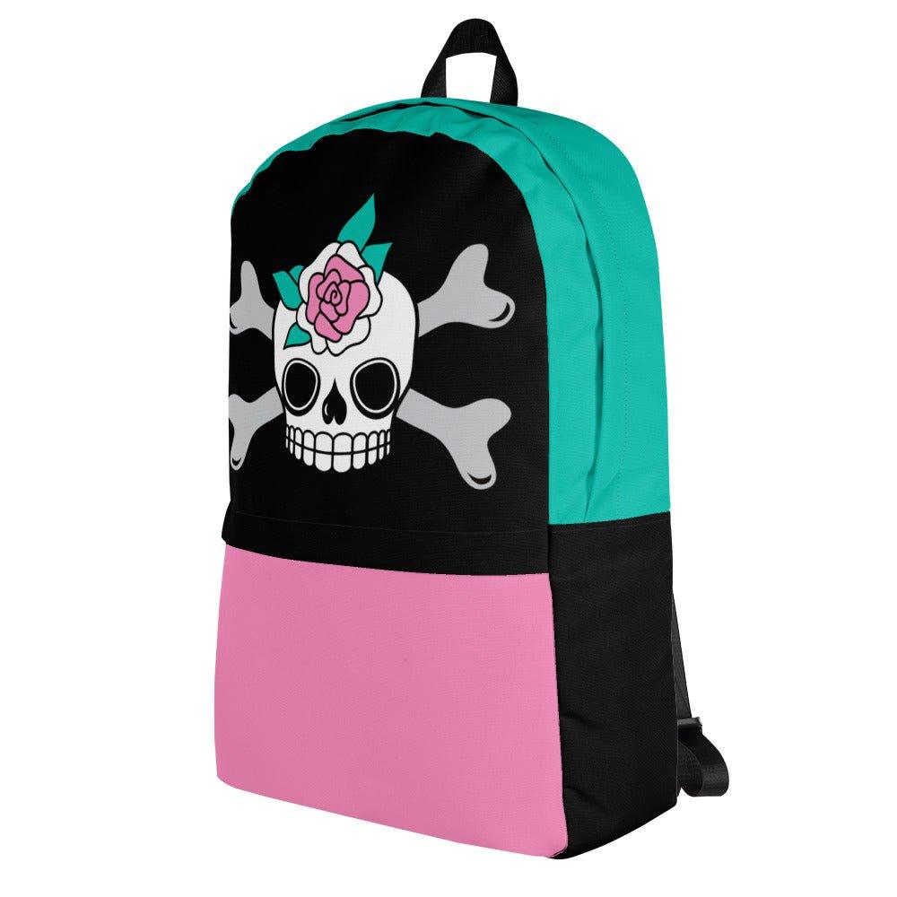Backpack - SKULLROSE - Skulls and roses print