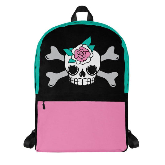 Backpack - SKULLROSE - Skulls and roses print Default Title