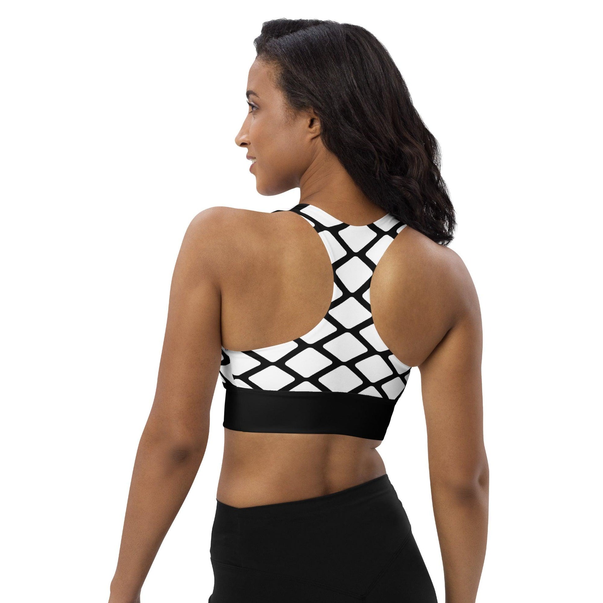 Sports bra - SHALMIAKKI white - SHALMIAK print
