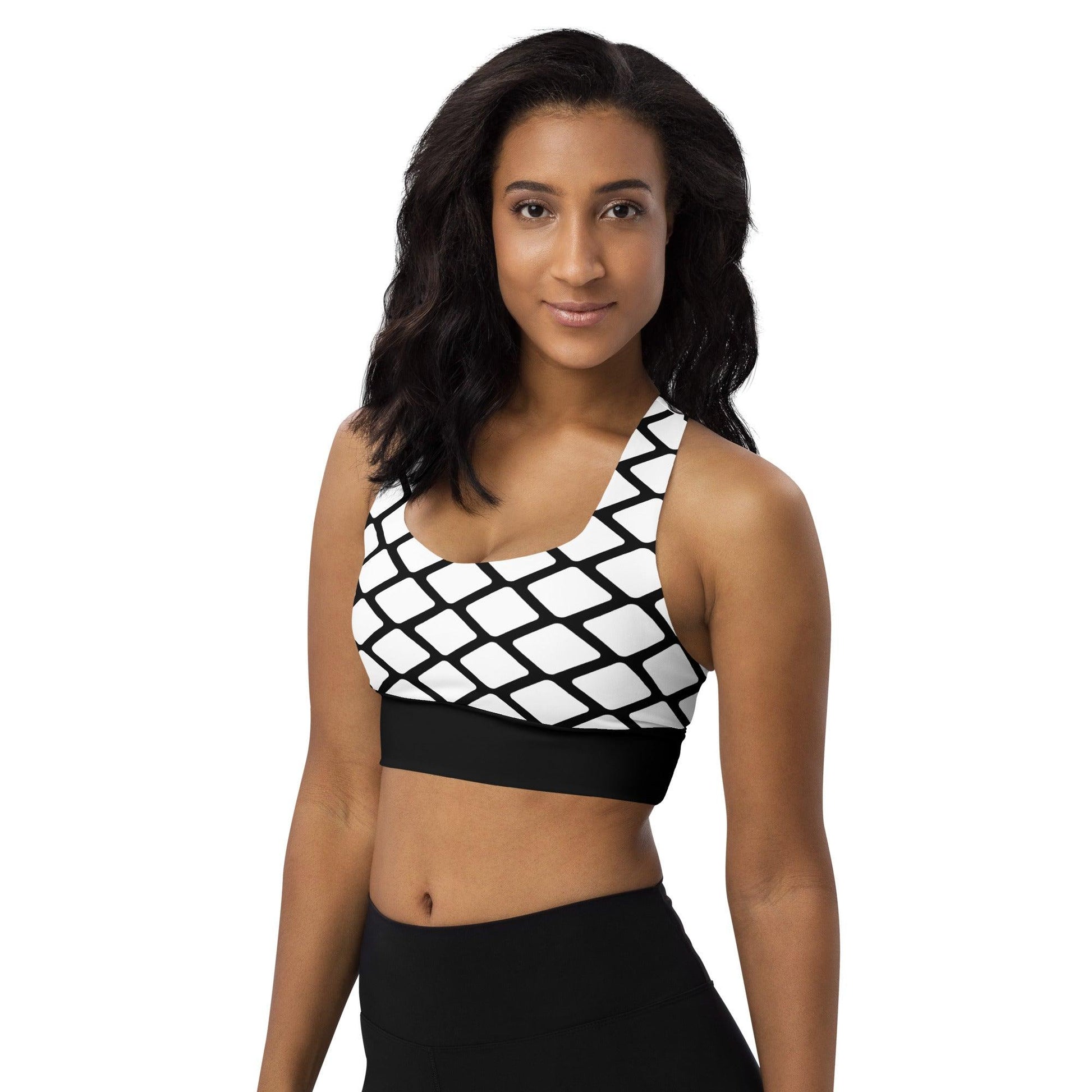 Sports bra - SHALMIAKKI white - SHALMIAK print