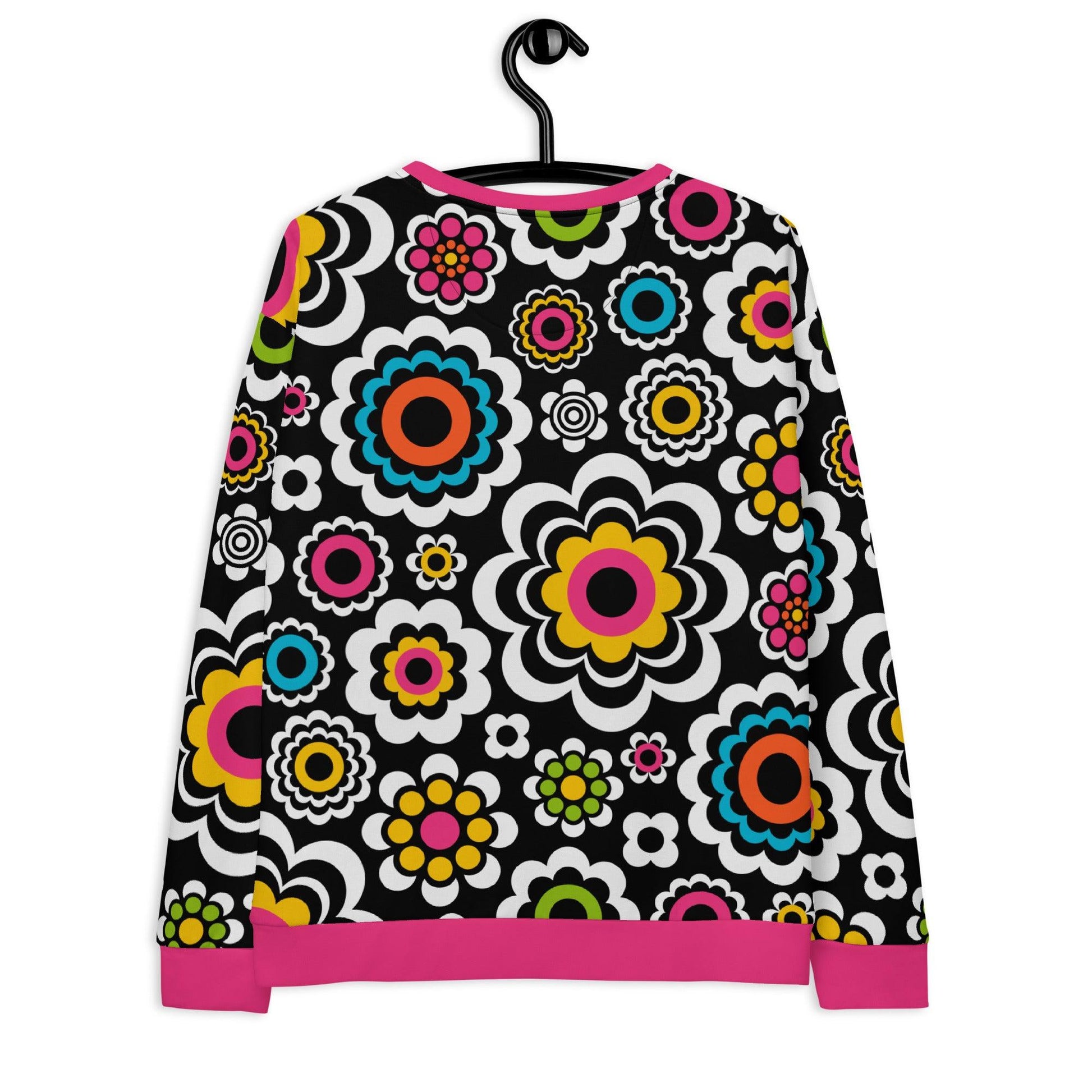 Sweatshirt - SUGAR BLOOM - Playful candy flowers print