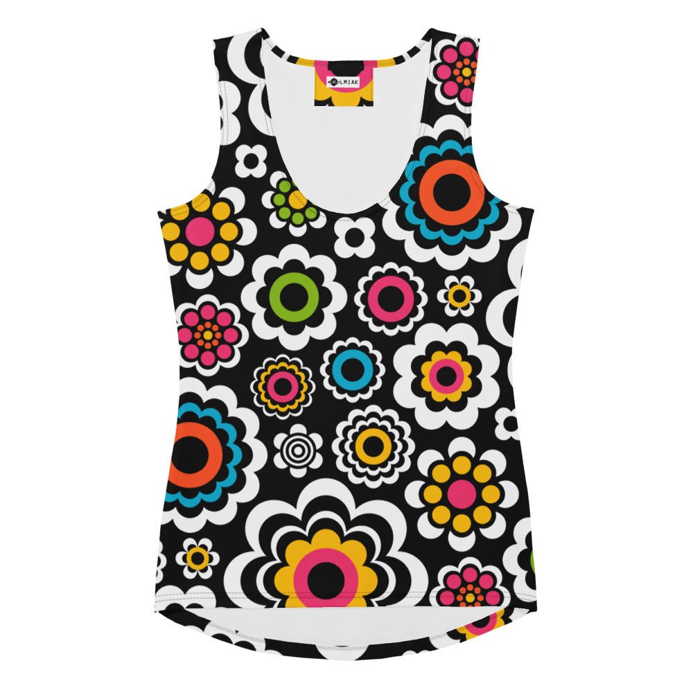 Tank top - SUGAR BLOOM - Playful candy flowers print