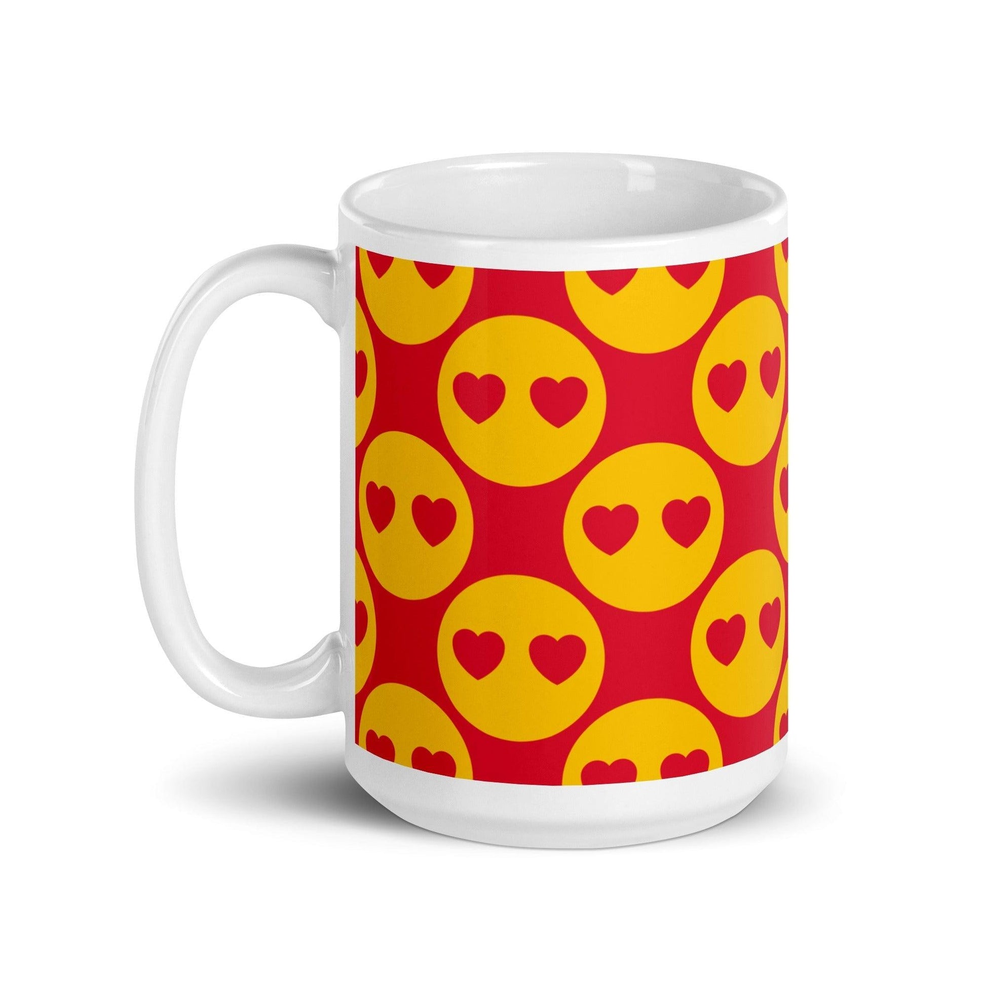 Mug - SUPERHAPPY - Sunshine and hearts print