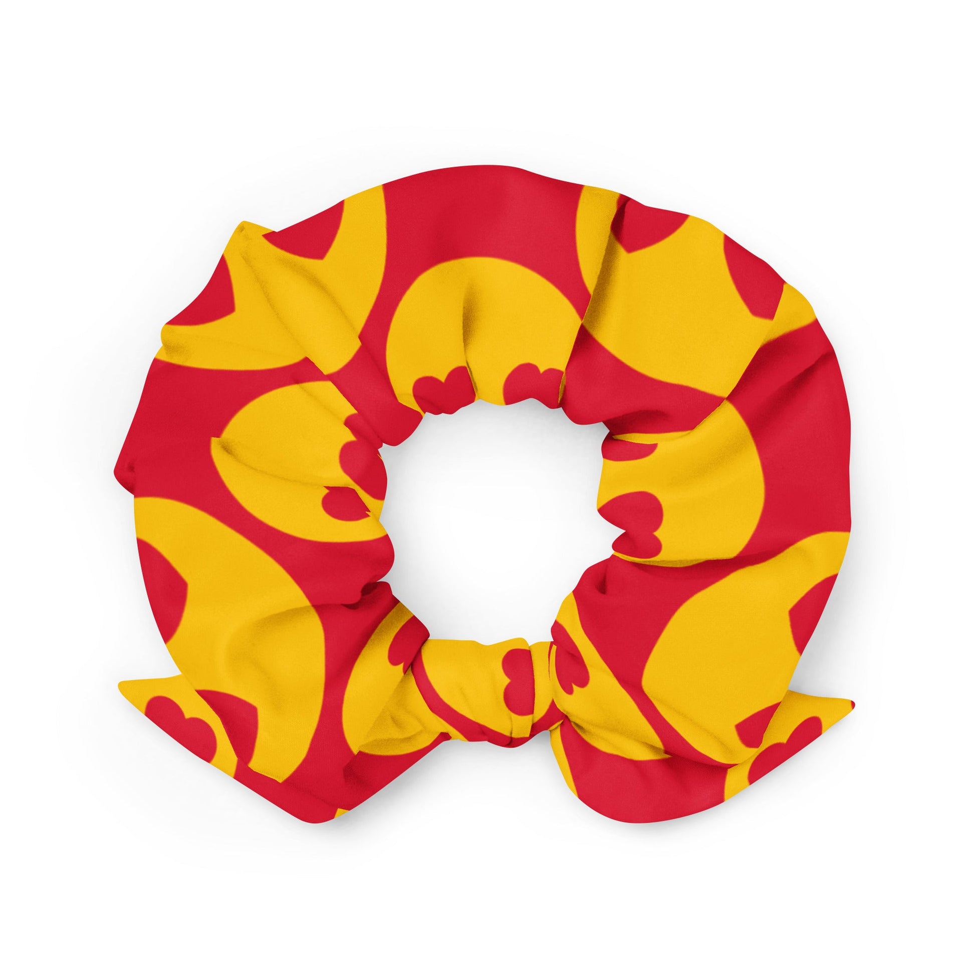 Scrunchie - SUPERHAPPY - Sunshine and hearts print