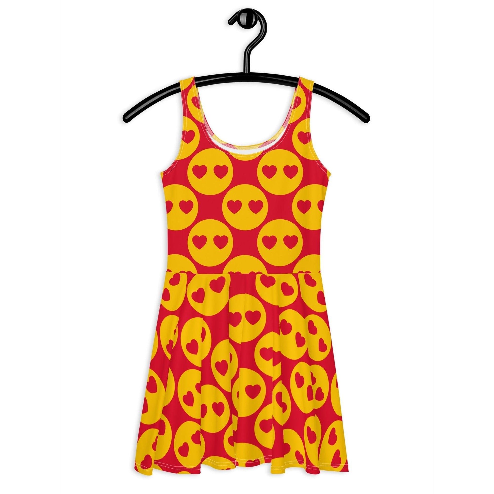 Skater dress - SUPERHAPPY - Sunshine and hearts print 3XL