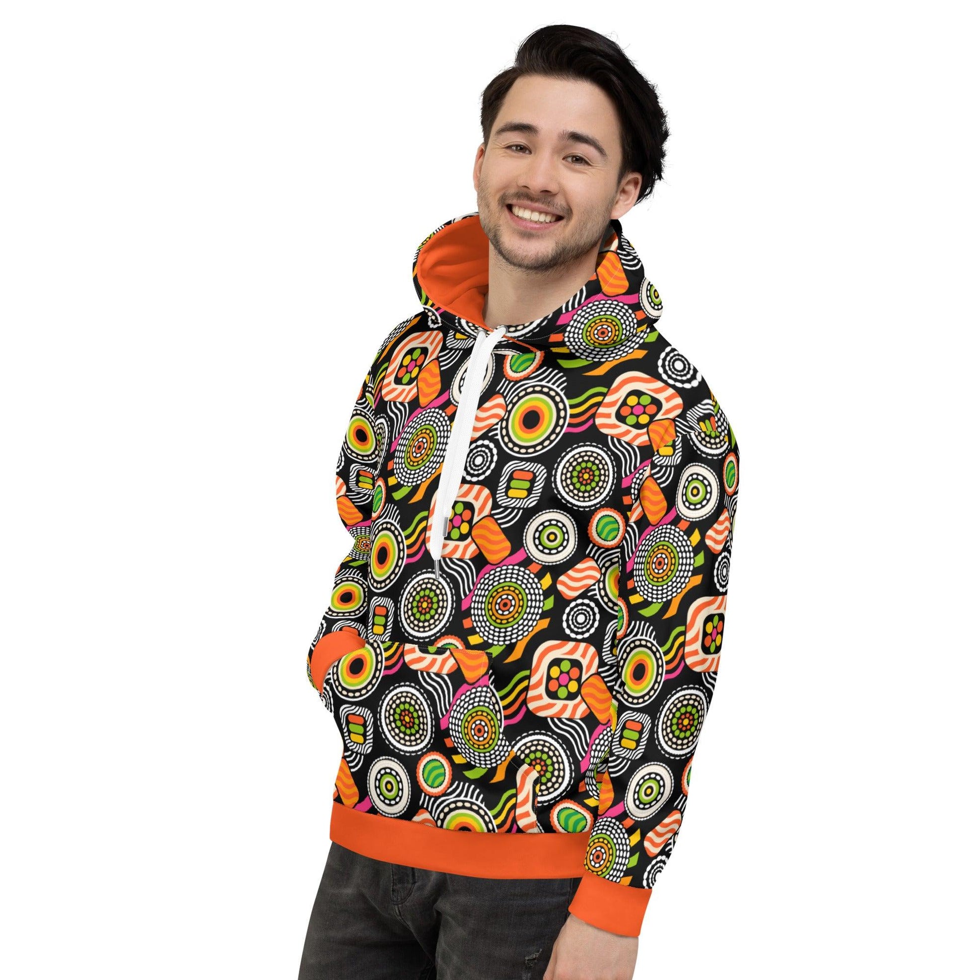 Hoodie - SUSHIPOPS - Colorful sushi print