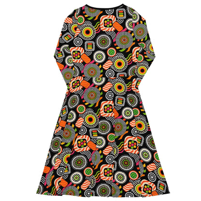Midi dress - SUSHIPOPS - Colorful sushi print