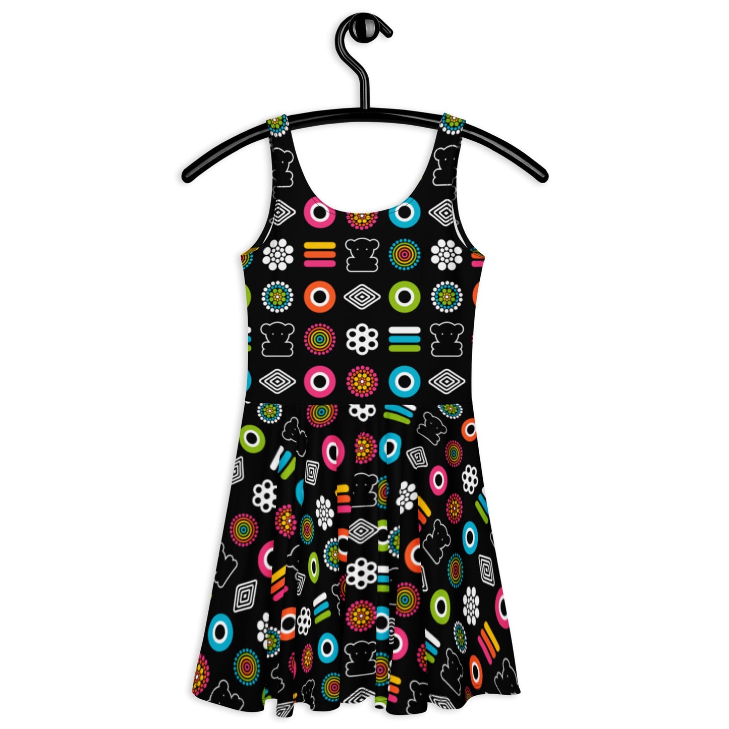 Skater dress - SWEET CANDY - Colorful candy print