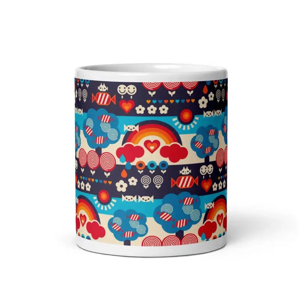 Mug - SWEET DAYS blue - Vintage candy print