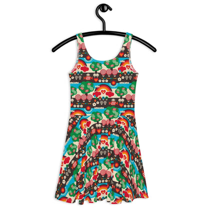 Skater dress - SWEET DAYS - Vintage candy print