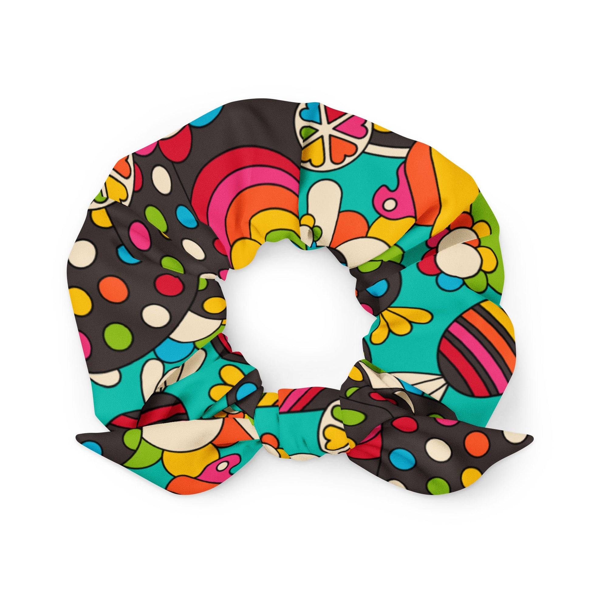 Scrunchie - SWEET FREAK mint - Playful sweet treats print Default Title