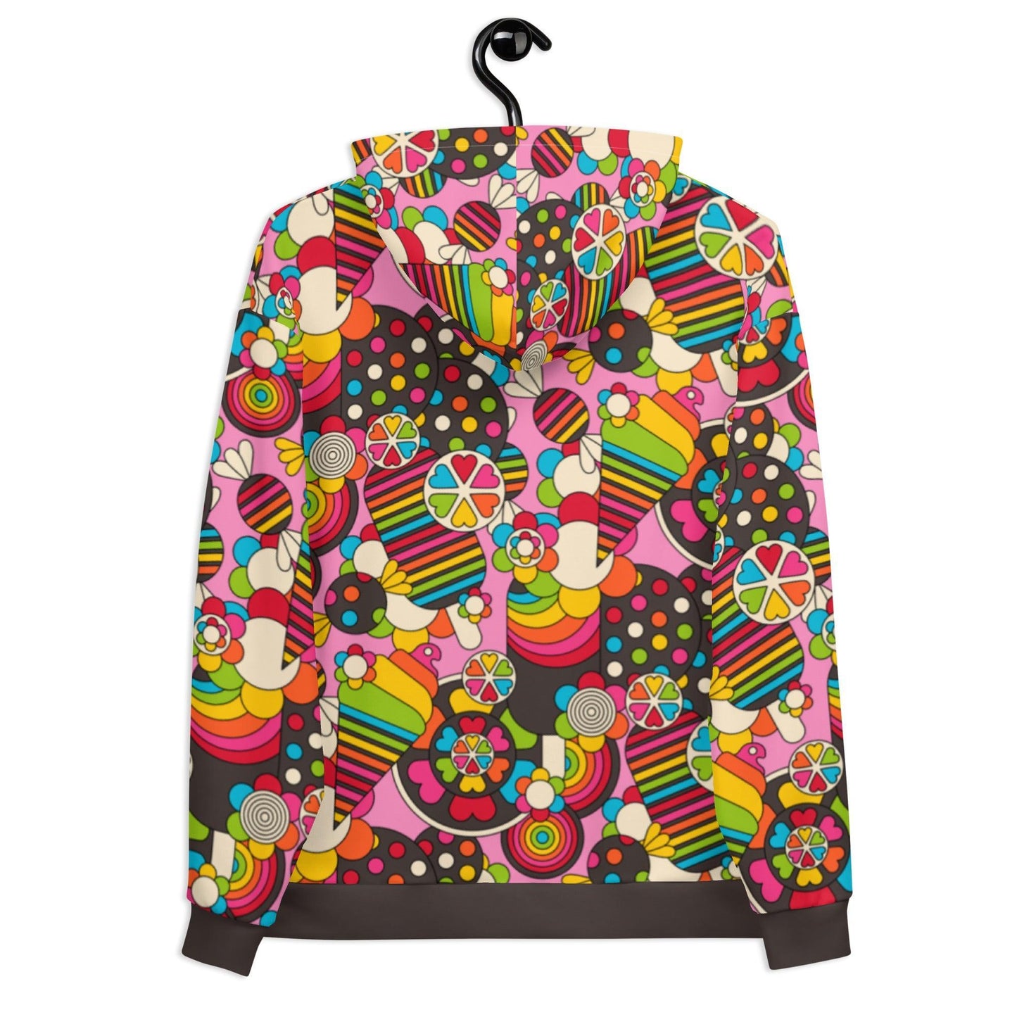 Hoodie - SWEET FREAK pink - Playful sweet treats print
