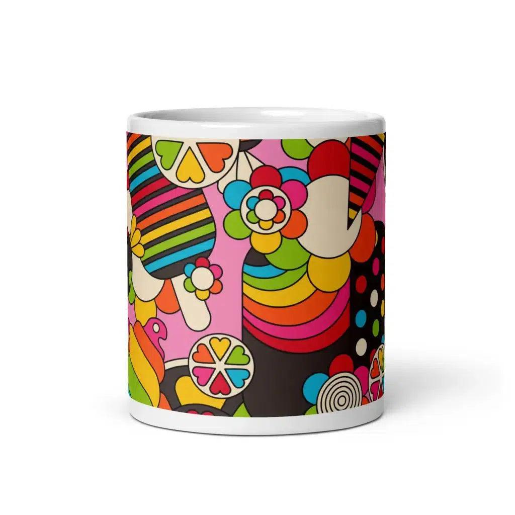 Mug - SWEET FREAK pink - Playful sweet treats print