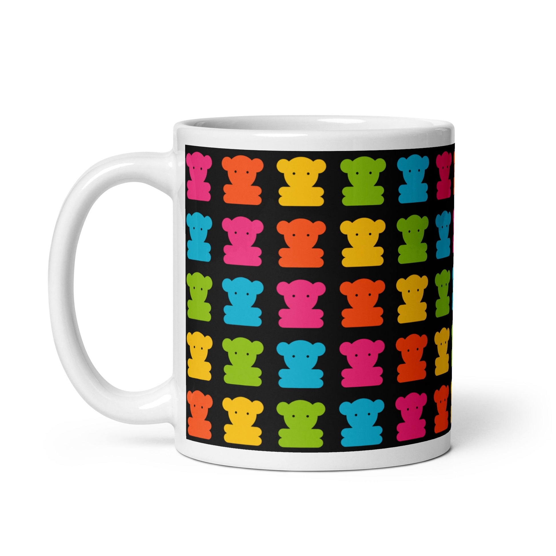 Mug - SWEET TEDDY black - Cute teddy bear print