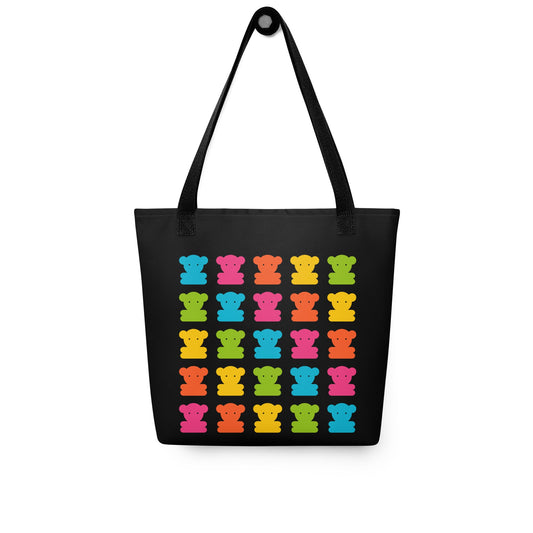 Tote Bag - SWEET TEDDY happy black
