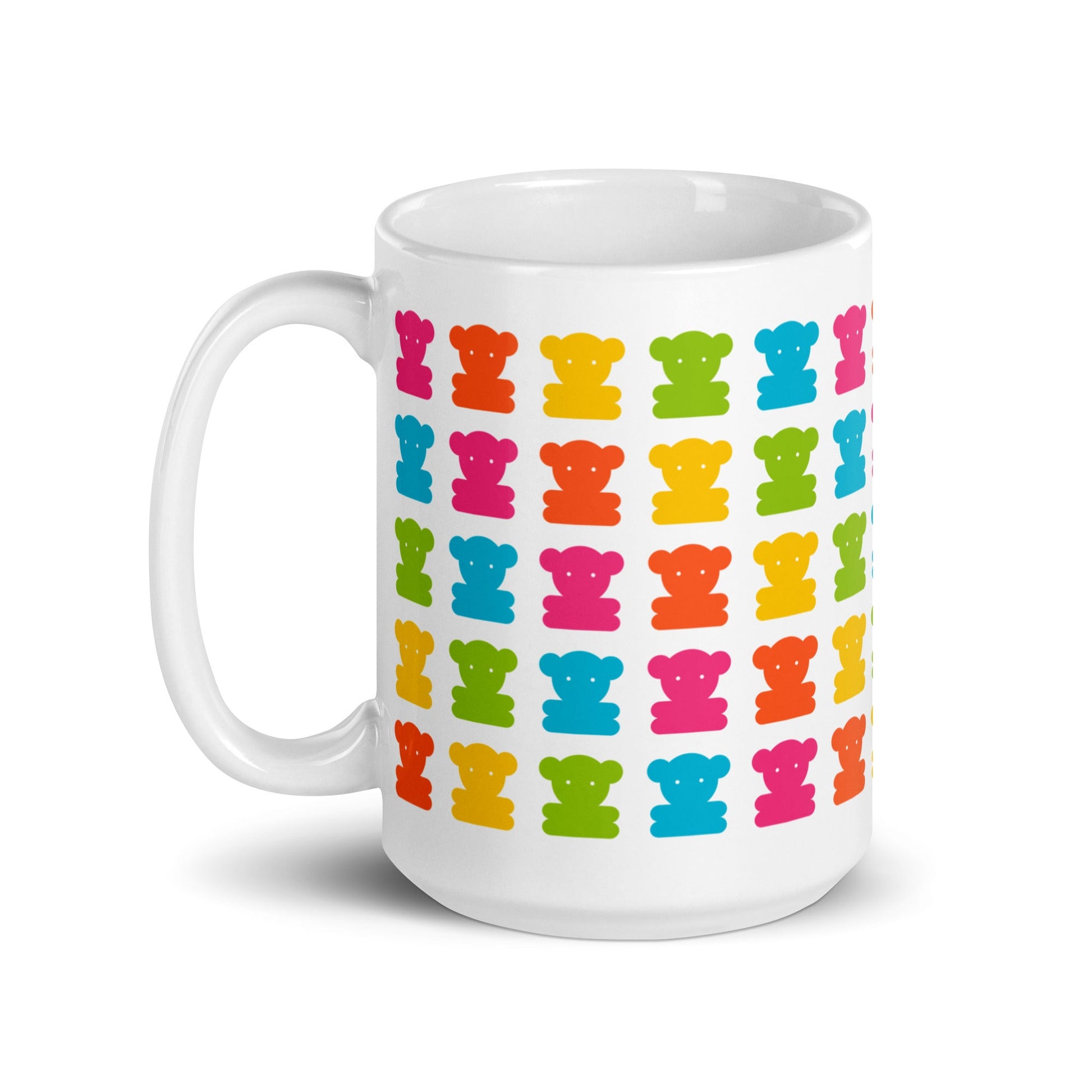 Mug - SWEET TEDDY white - Cute teddy bear print
