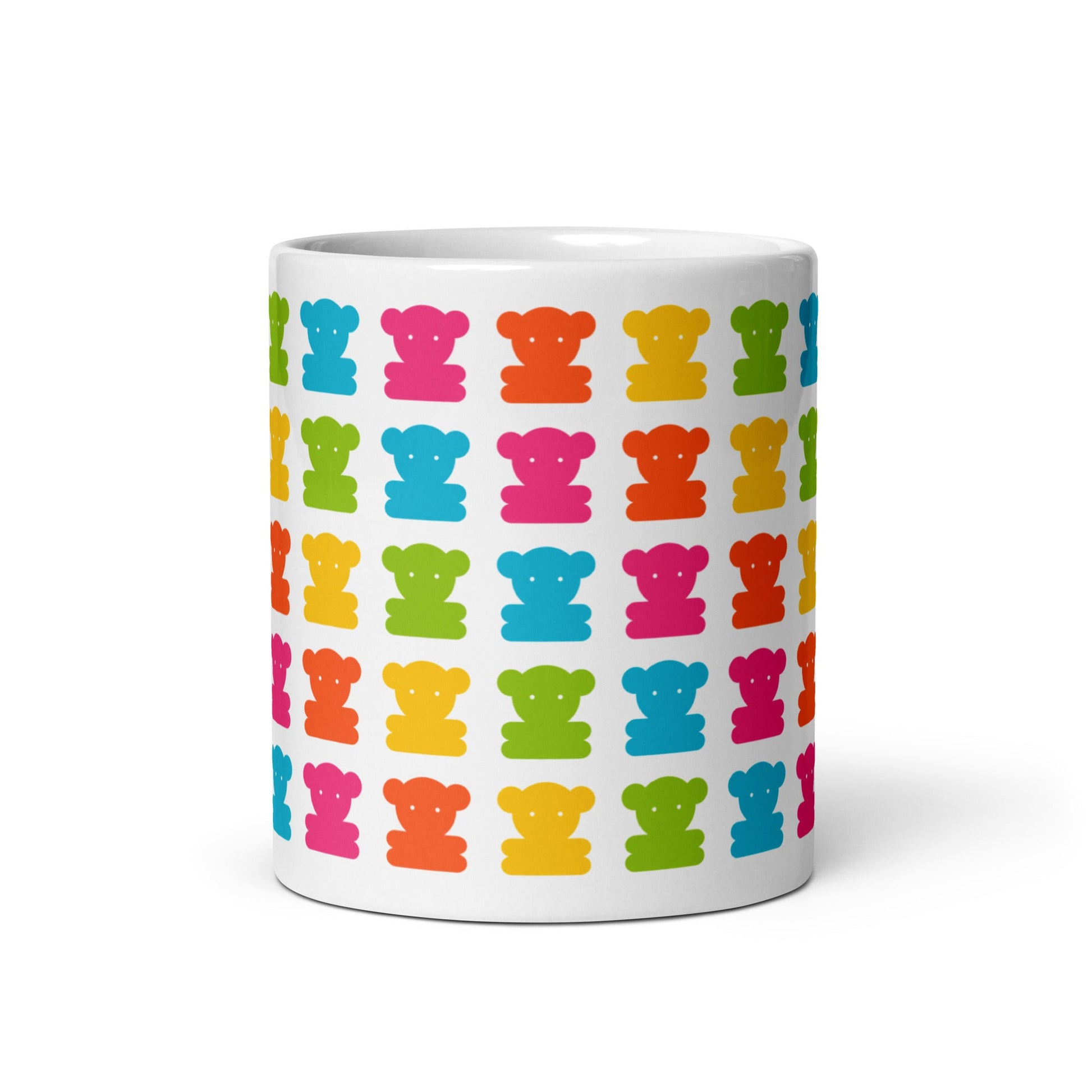 Mug - SWEET TEDDY white - Cute teddy bear print