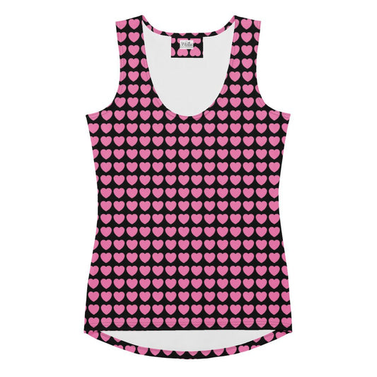 Tank Top - HERTTAHOUND HEARTS pink