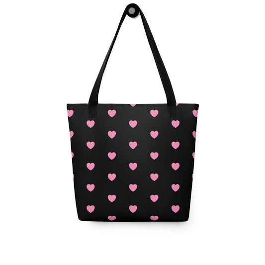 Tote bag - SMALL HEARTS pink - Small hearts print Default Title