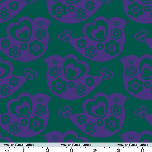 TWEET LOVE green purple
