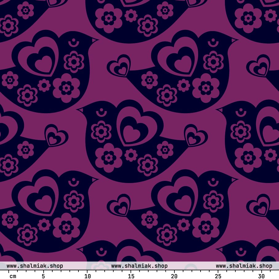 TWEET LOVE plum