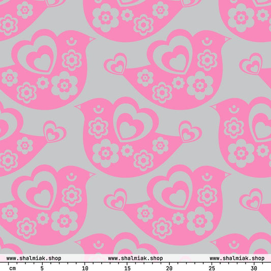 TWEET LOVE pink grey
