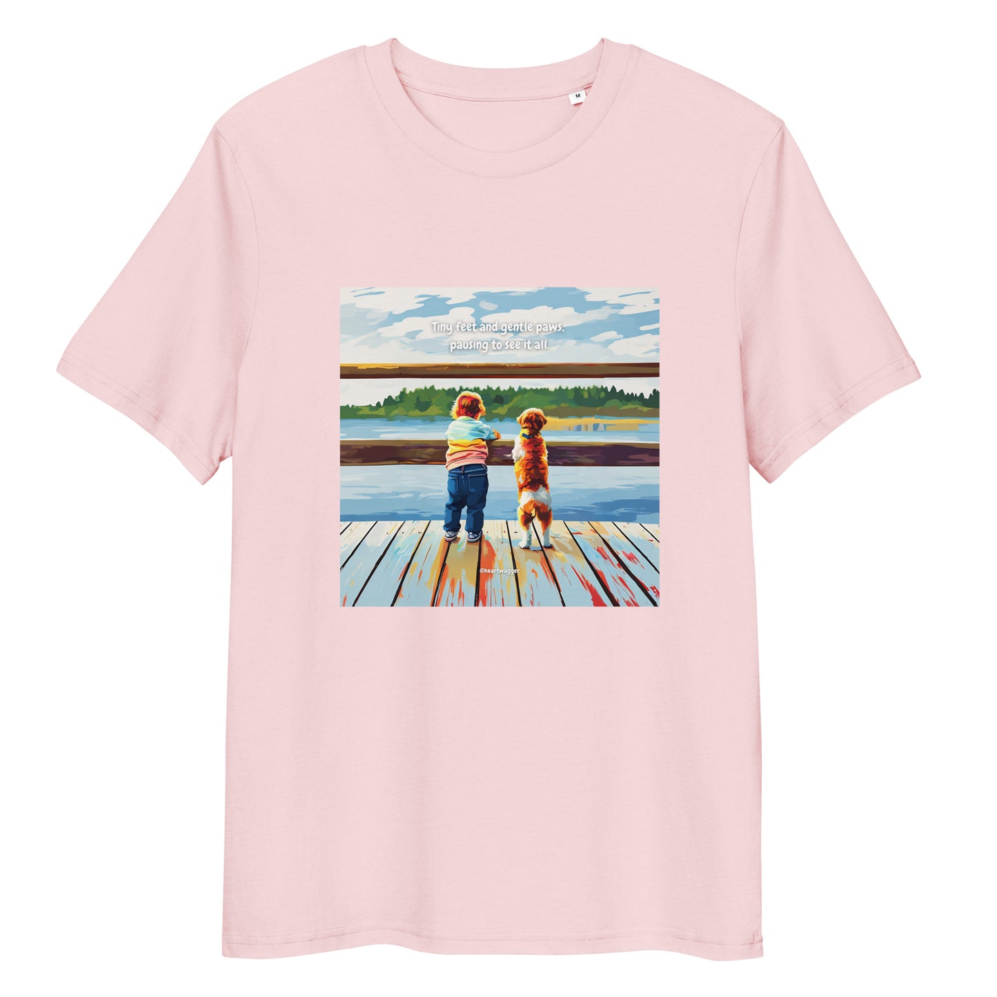 T-Shirt - Tiny feet and gentle paws, pausing to see it all