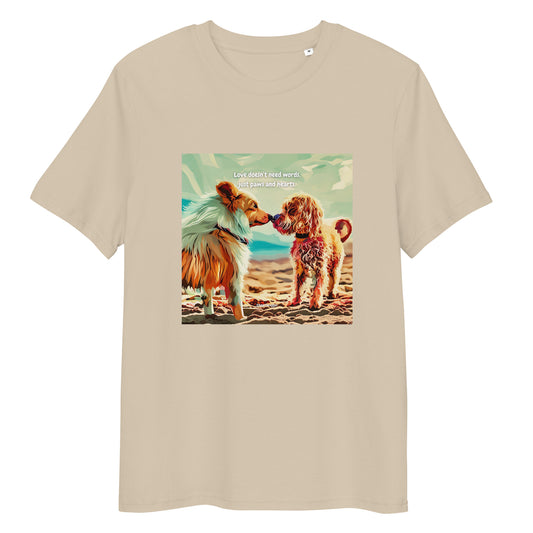 T-Shirt - Love doesn’t need words, just paws and hearts