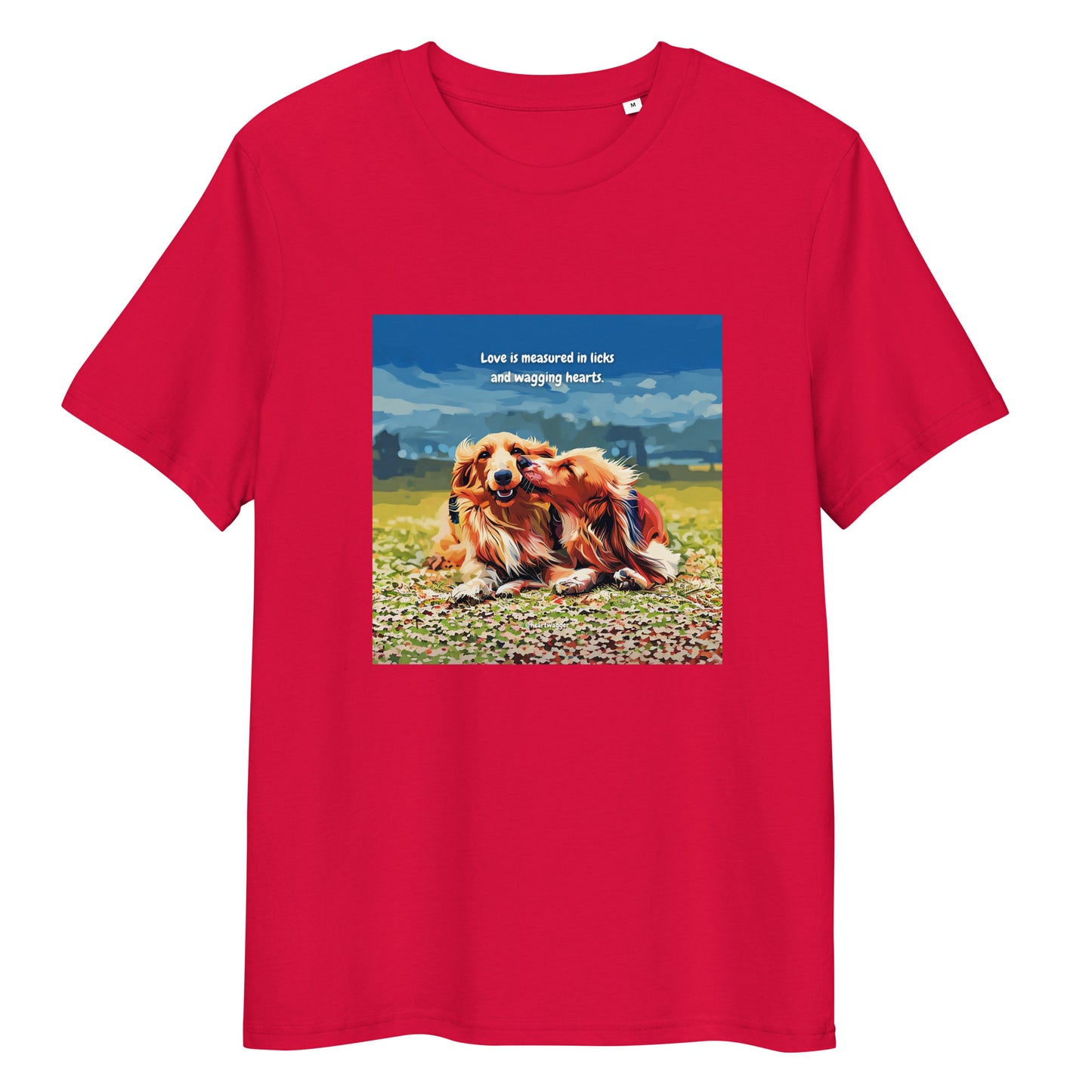 T-Shirt - Love is measured in licks and wagging hearts | SHALMIAK