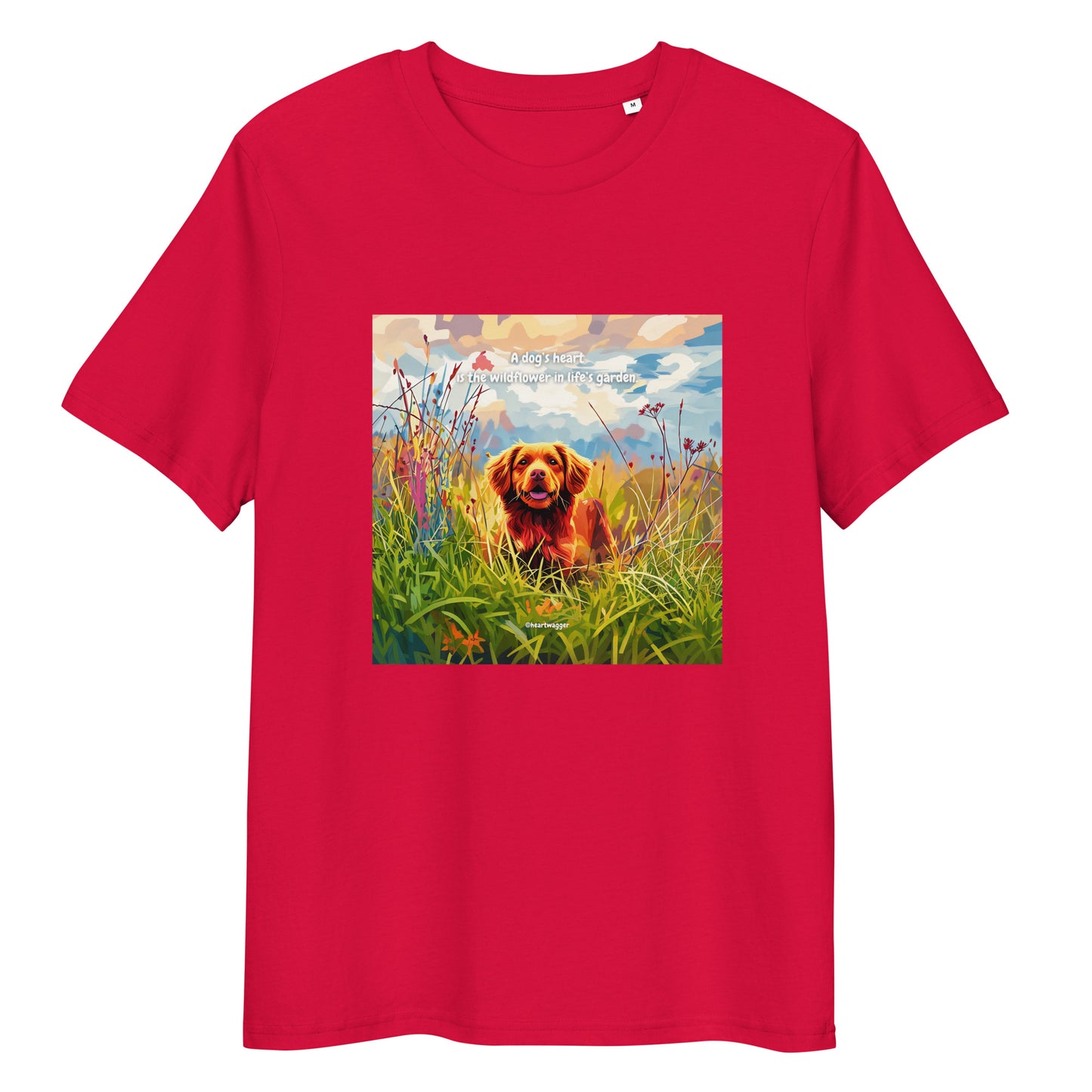 T-Shirt - A dog’s heart is the wildflower in life’s garden | SHALMIAK