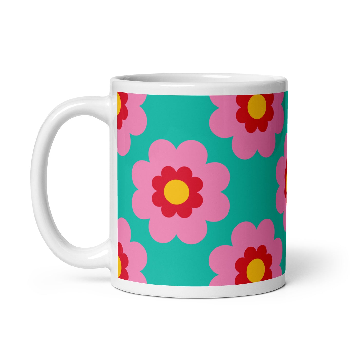 FANCY BLOOM pink mint - Mug